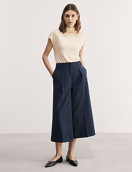 Jersey Funnel Neck Top