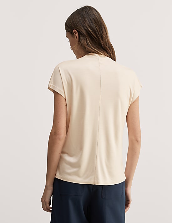 Jersey Funnel Neck Top