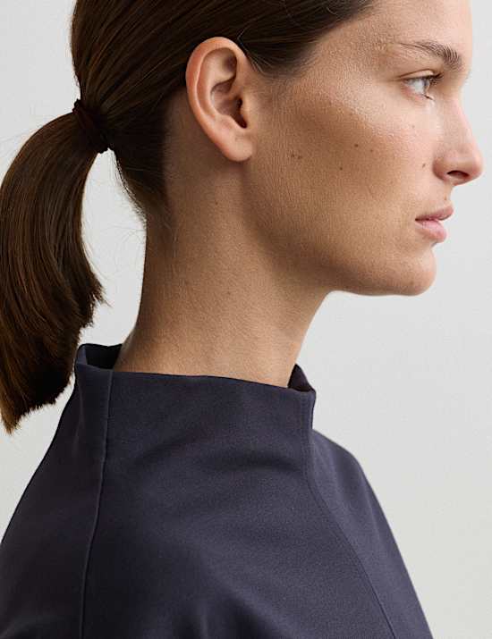 Jersey Funnel Neck Jumper