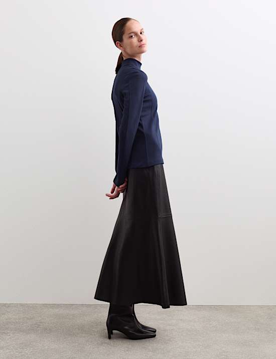 Top en jersey de coton mélangé