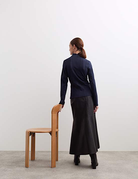 Top en jersey de coton mélangé