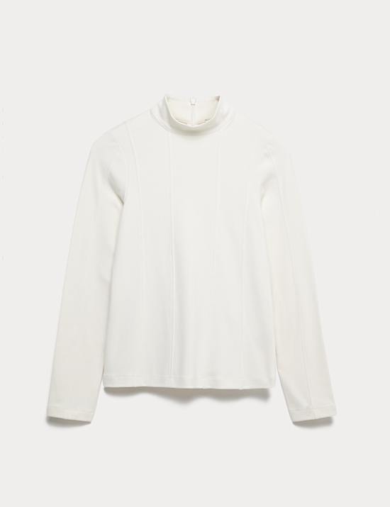 Cotton Blend Jersey Top