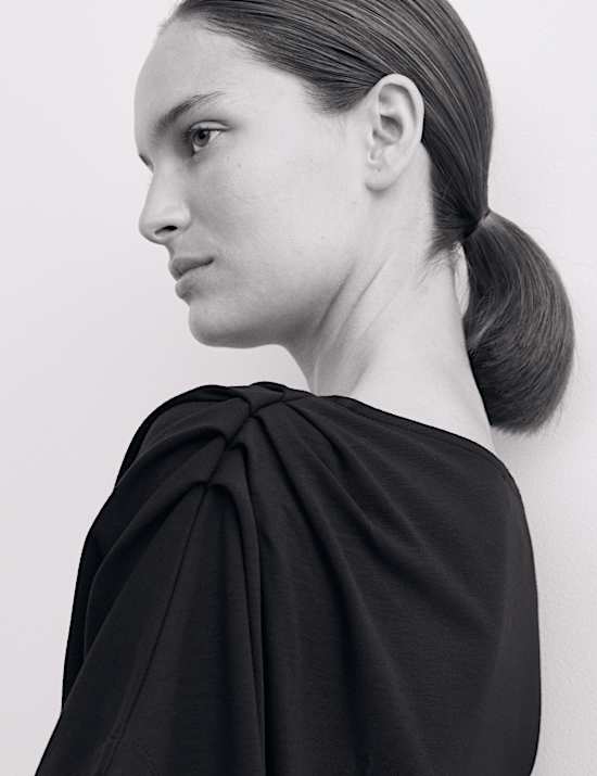 Haut en jersey à volant