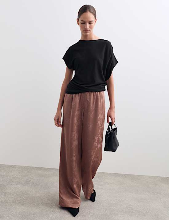 Haut en jersey à volant