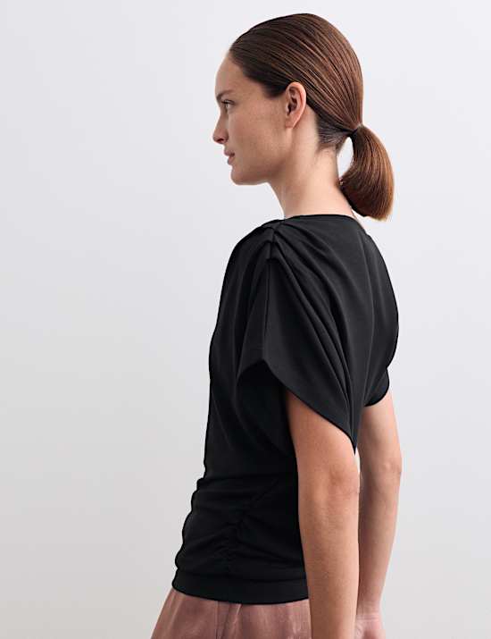 Haut en jersey à volant