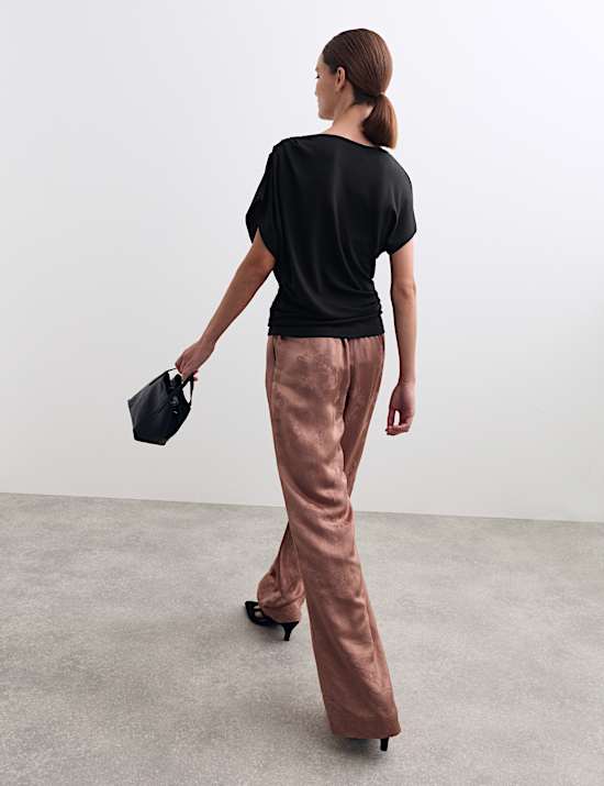 Haut en jersey à volant