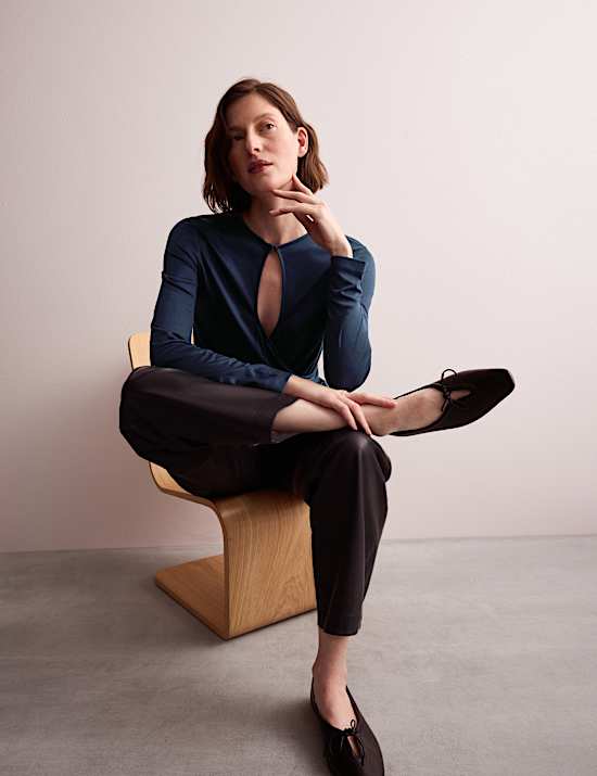 Top crois&eacute; effet drap&eacute;