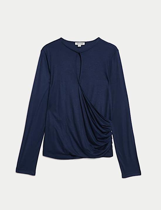 Top crois&eacute; effet drap&eacute;