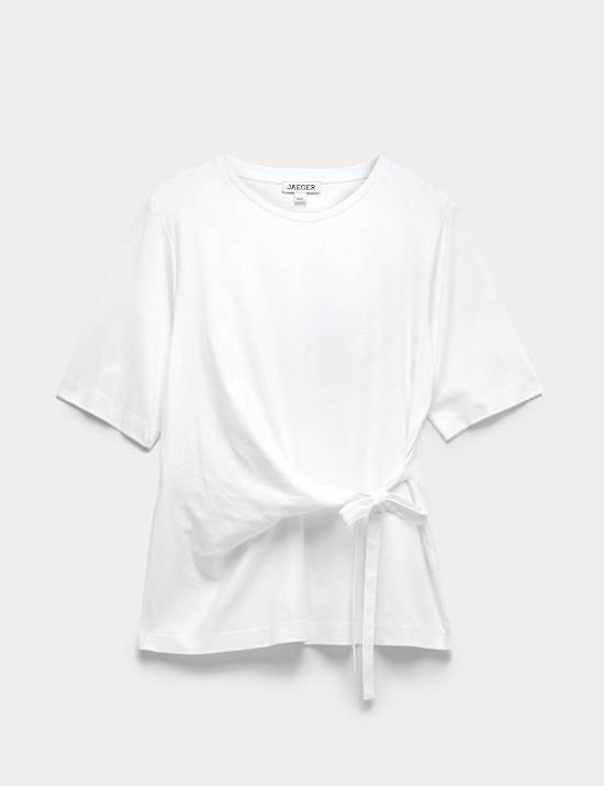Chemise 100 % coton à nouer à la taille