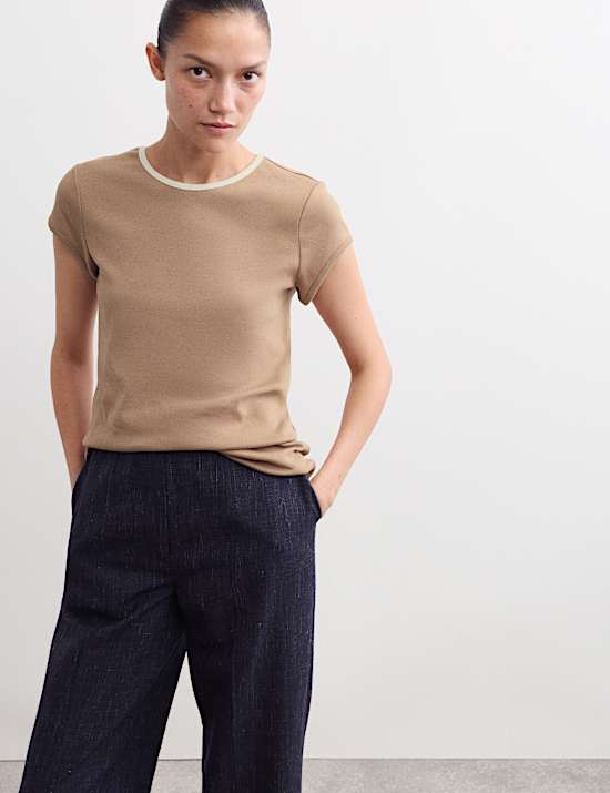 Jersey Contrast Trim T-Shirt