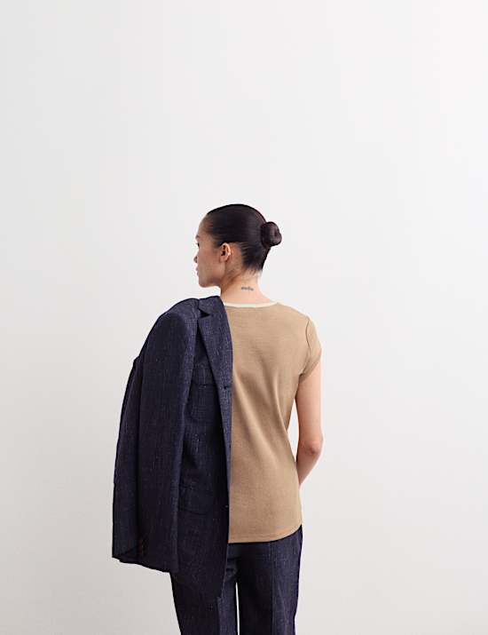 Jersey Contrast Trim T-Shirt