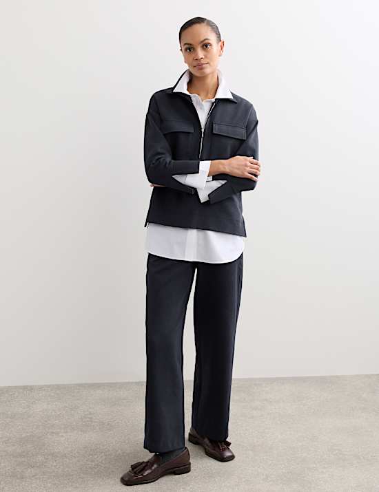 Jersey Overhead Patch Pocket Shirt with Wool