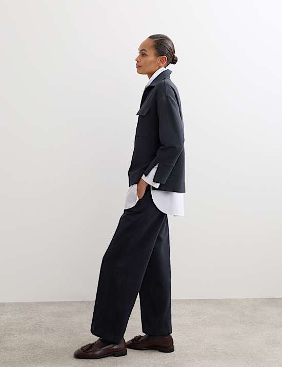 Jersey Overhead Patch Pocket Shirt with Wool