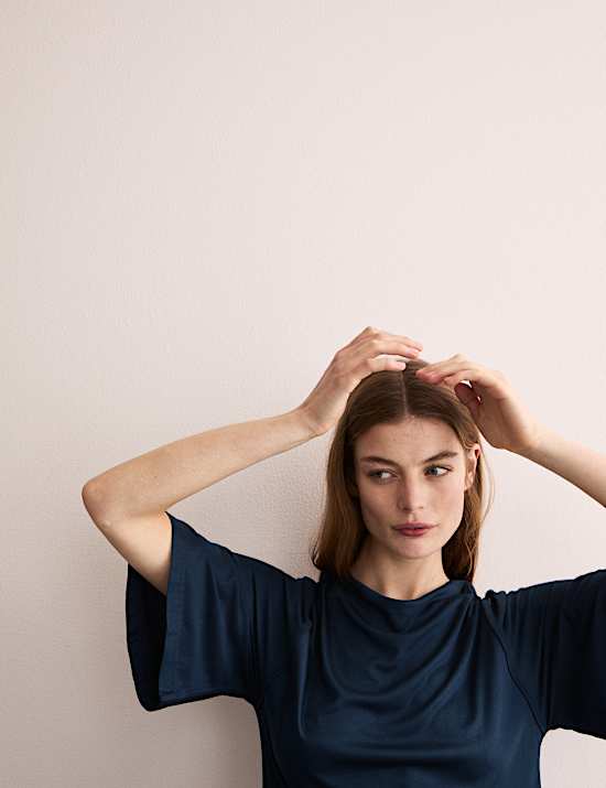 Gedrapeerde jersey top