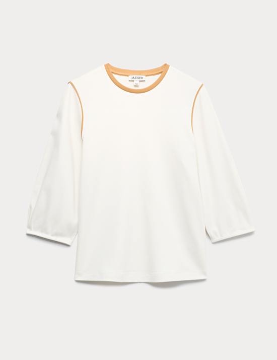 Top en modal et coton m&eacute;lang&eacute;s