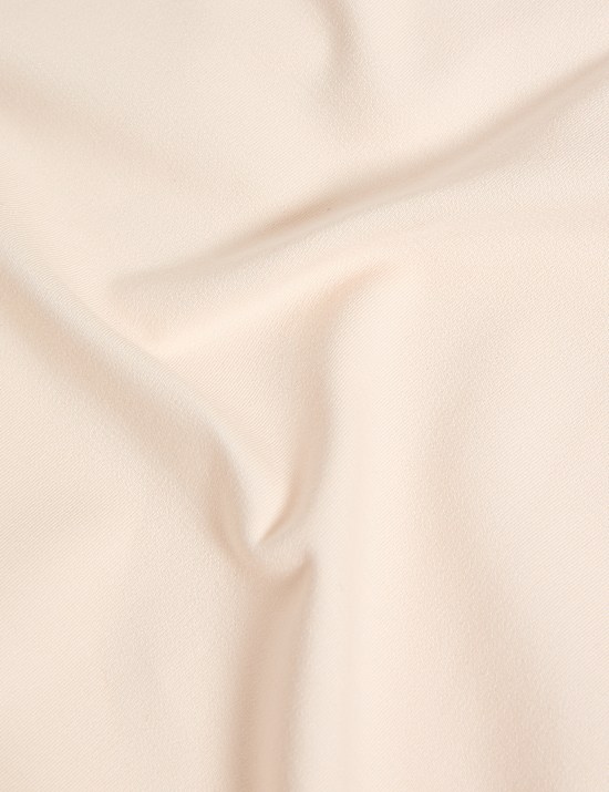 T-shirt van katoen- en modalmix met V-hals