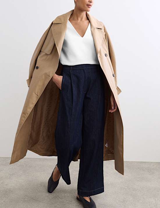 Pure Cotton V-Neck Boxy Top