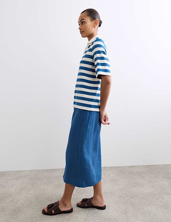 Cotton Modal Blend Striped T-Shirt