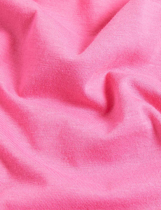 Kaus Oblong Kerah V Katun Murni