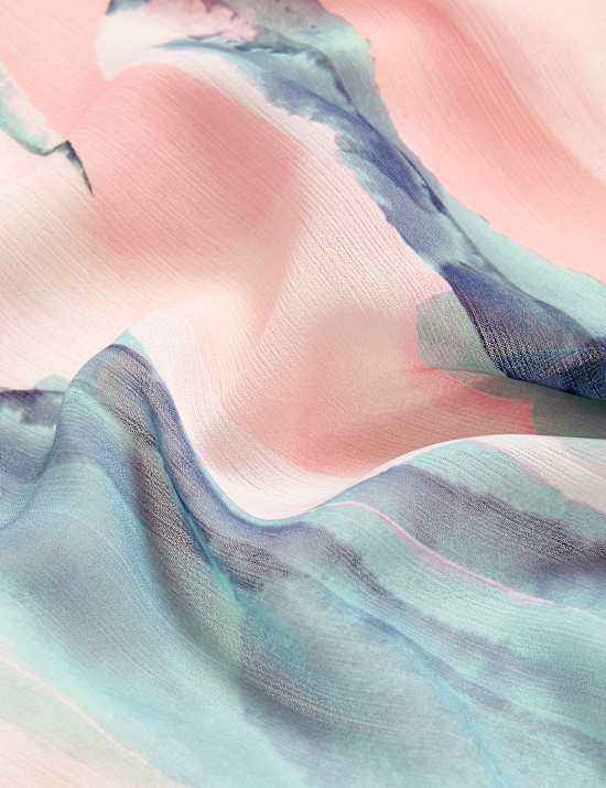 Pantalon large avec imprim&eacute;