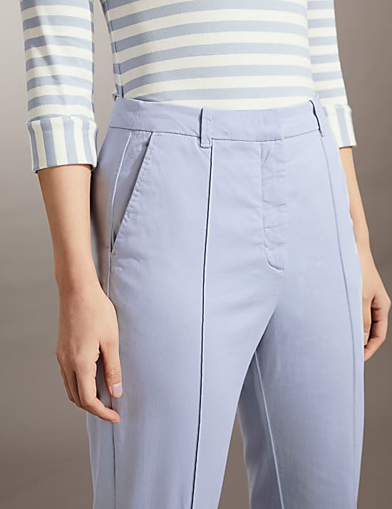 Slim Fit Cropped Chinos