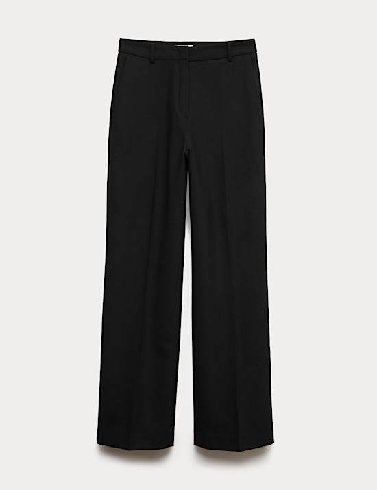 Pantalon droit 100 % laine