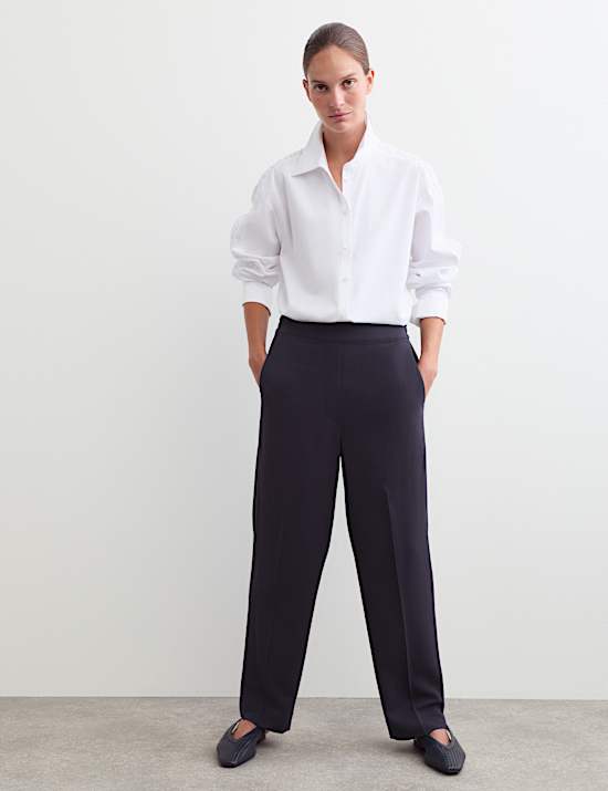 Pantalon coupe fusel&eacute;e avec laine