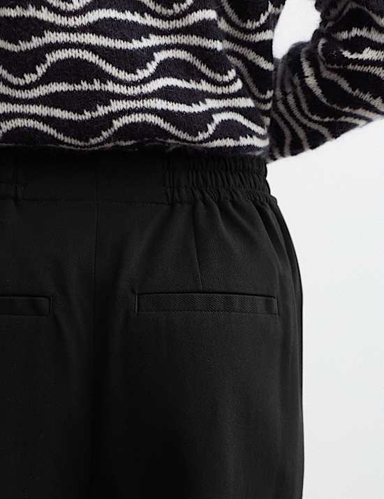 Tapered Trousers with Wool