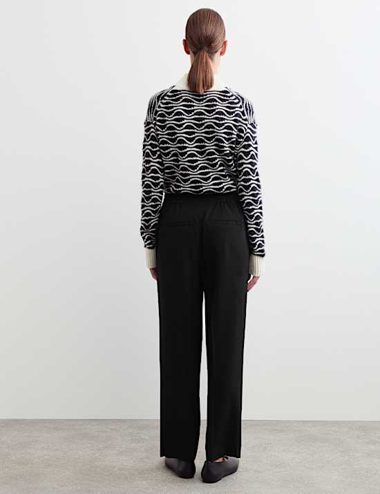 Tapered Trousers with Wool