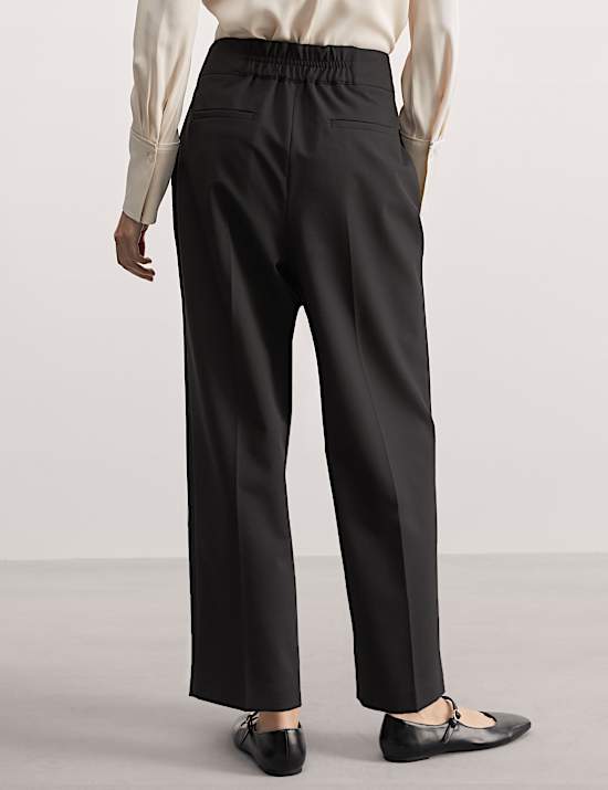 Celana Panjang Atas Tumit Campuran Wol