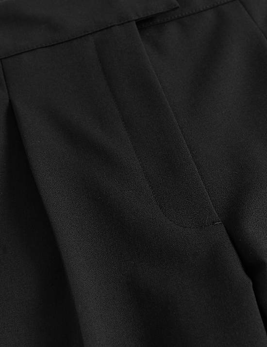 Celana Panjang Atas Tumit Campuran Wol