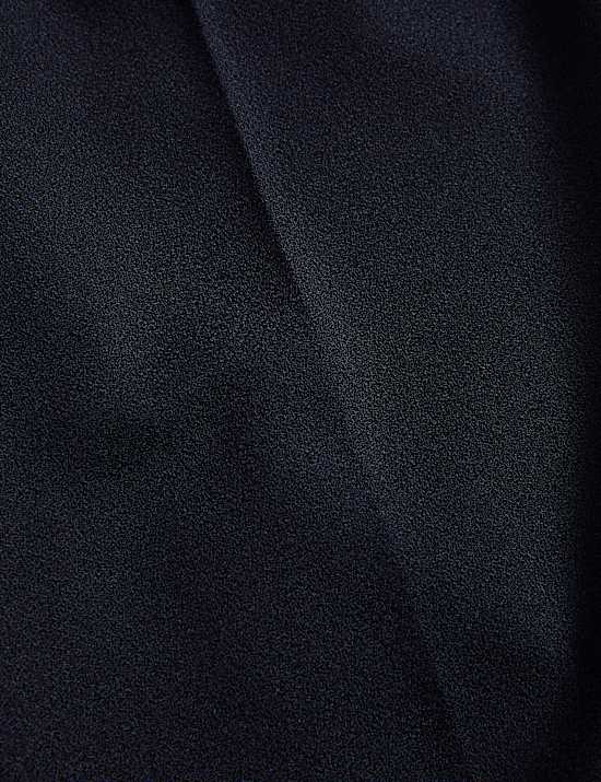 Pure Wool Elasticated Waist Tapered Fit Trousers