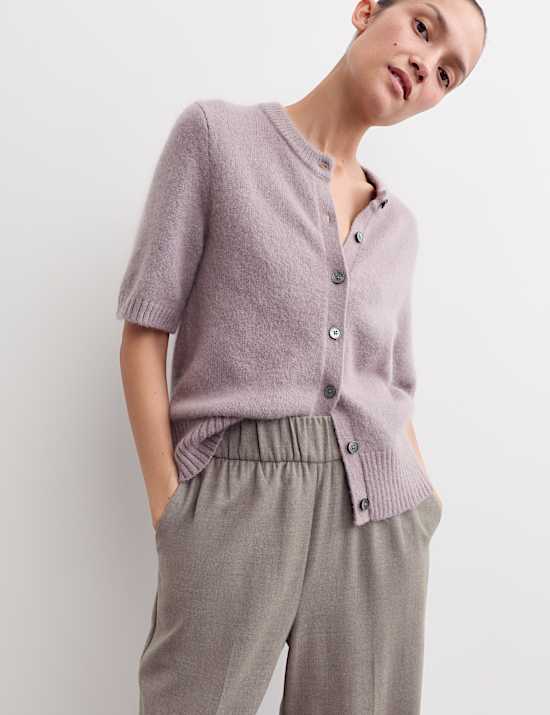 Wool Rich Flannel Tapered Leg Trouser