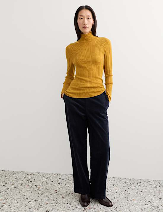Italian Cord Straight Leg Trousers