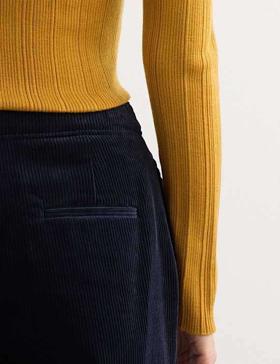 Italian Cord Straight Leg Trousers
