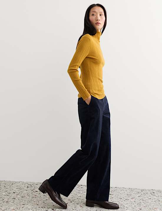 Italian Cord Straight Leg Trousers