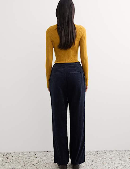 Italian Cord Straight Leg Trousers