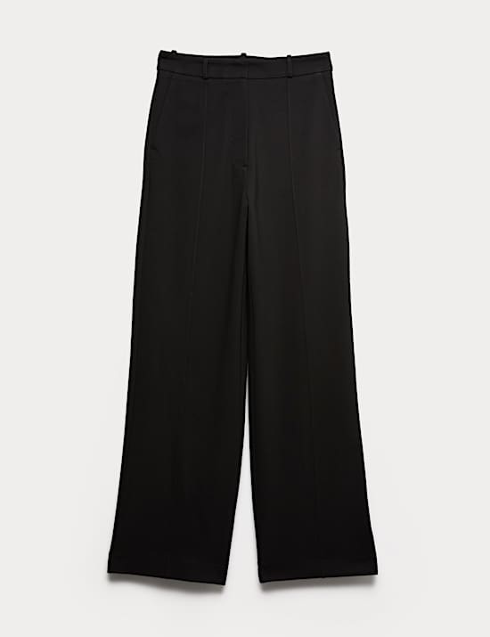 Jersey Wide Leg Trousers