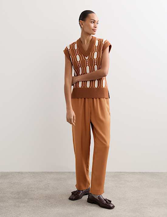 Pantalon fusel&eacute; en Lyocell&trade; &agrave; taille &eacute;lastique