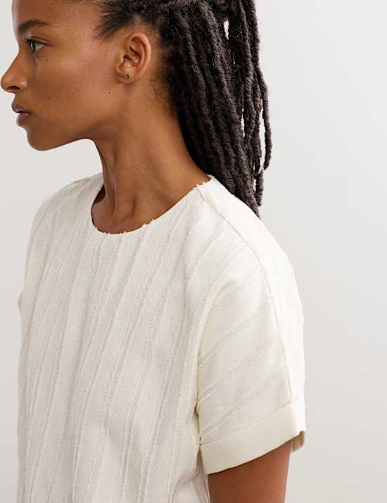 Pure Linen Tailored Straight Leg Trousers