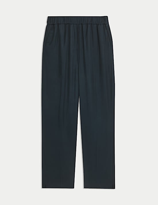 Elasticated Waist Pull On Tapered Trousers