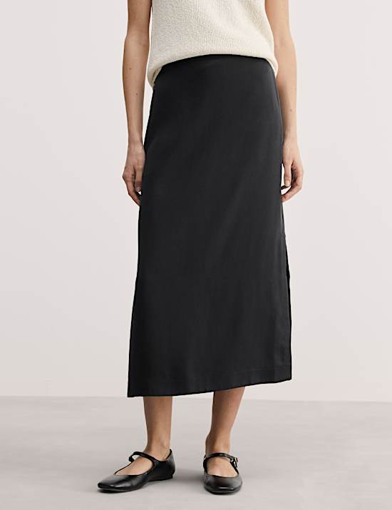 Pure Lyocell&trade; Midi Column Skirt