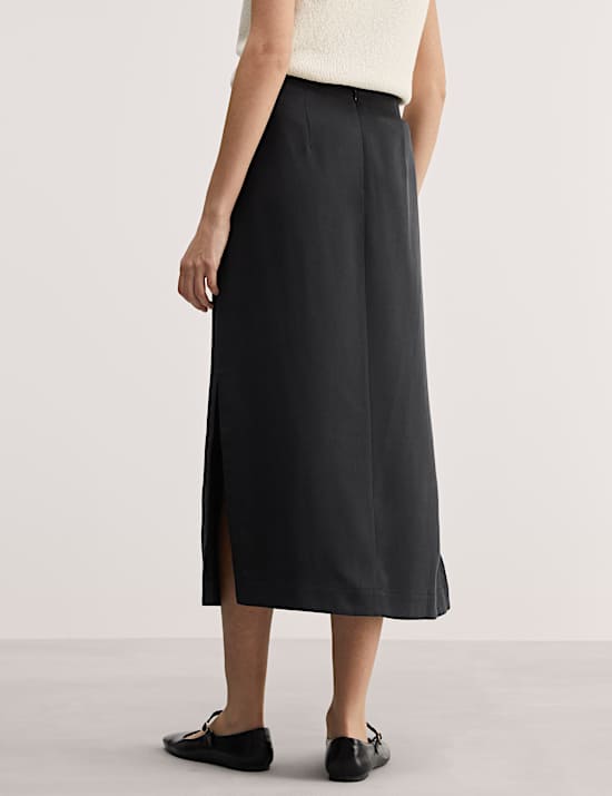 Pure Lyocell&trade; Midi Column Skirt