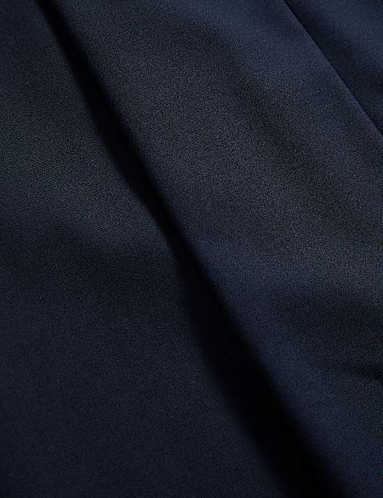 Pleated Midaxi Tailored Skirt with Wool