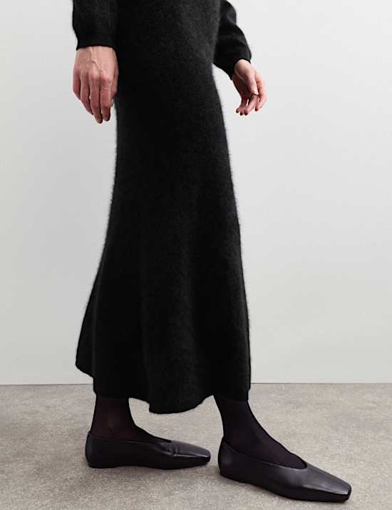 Midaxi Skirt with Cashmere