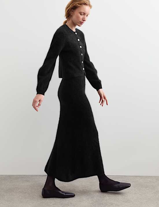 Midaxi Skirt with Cashmere