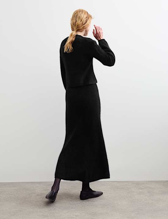 Midaxi Skirt with Cashmere