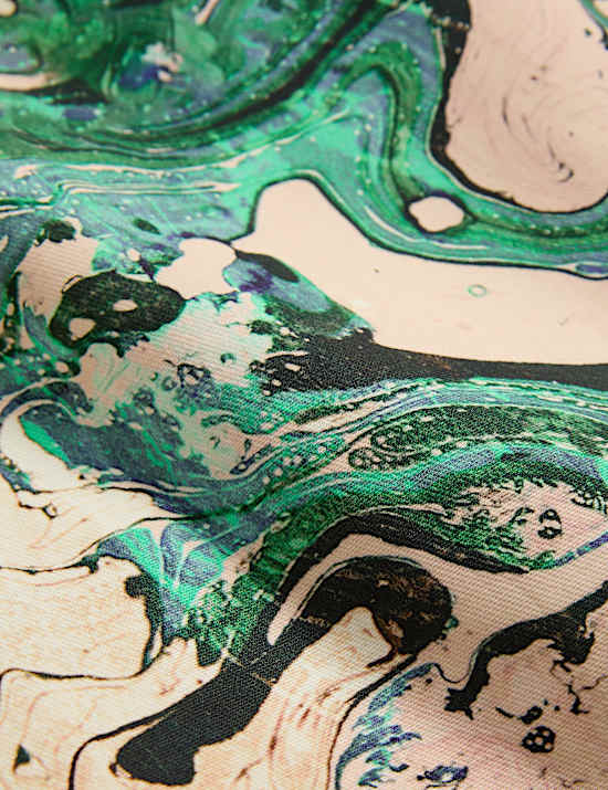 Cotton Rich Printed Midaxi Column Skirt