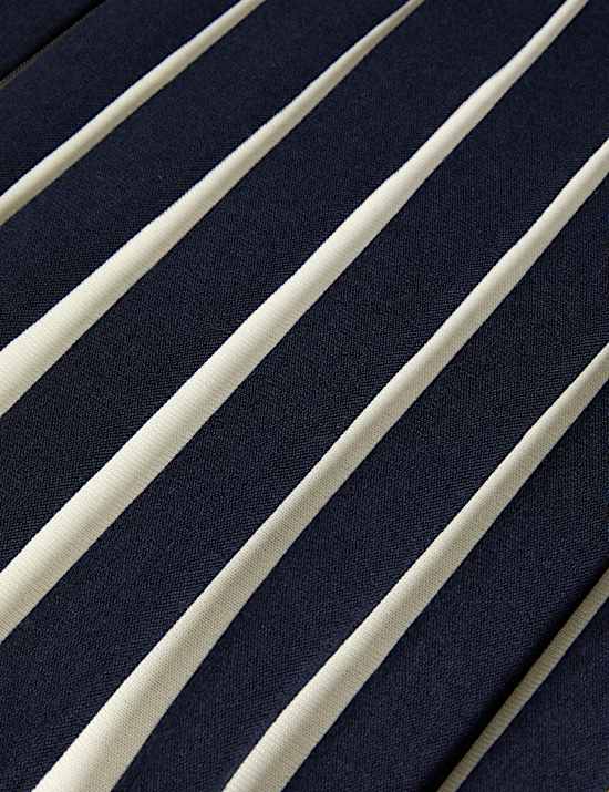 Midi-rok met A-lijn en gebreid zoomdetail