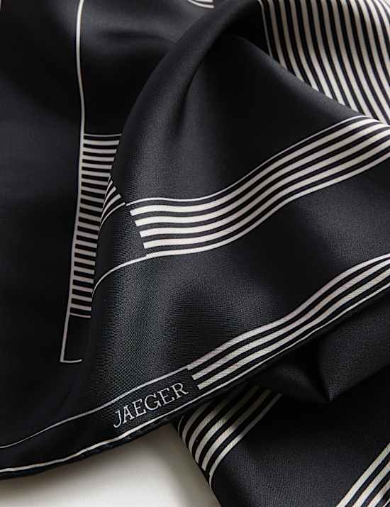 Pure Silk Hand-Rolled Colour Block Scarf